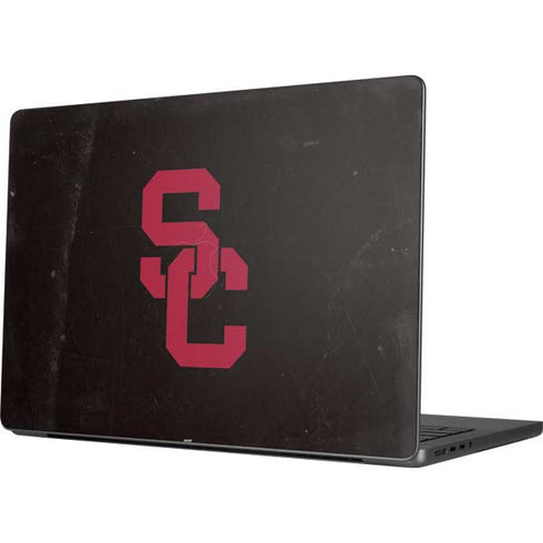 University of Southern California USC Black Distressed Apple MacBook Pro 14-inch Skin