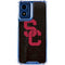 University of Southern California USC Black Distressed Moto G 5G (2024) Clear Case