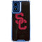 University of Southern California USC Black Distressed Moto G Play 4G (2024) Clear Case