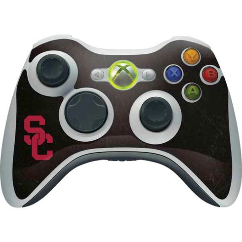 University of Southern California USC Black Distressed Xbox 360 Wireless Controller Skin