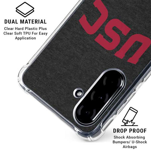 University of Southern California USC Bold Logo Galaxy A36 5G Clear Case