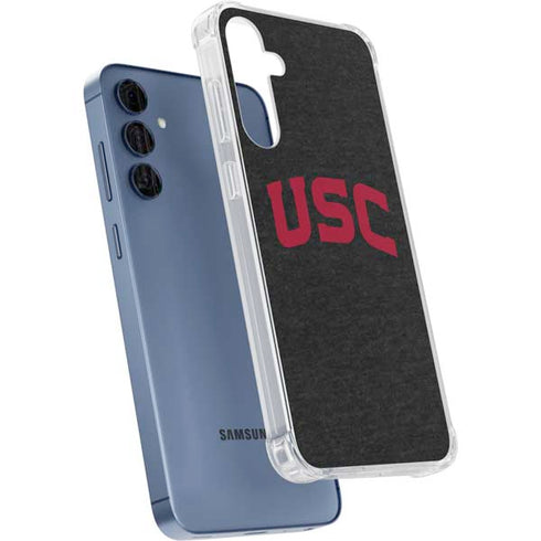 University of Southern California USC Bold Logo Galaxy A55 5G Clear Case