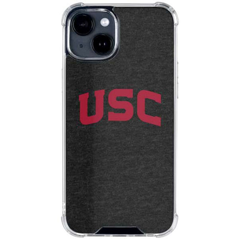 University of Southern California USC Bold Logo iPhone 15 Clear Case
