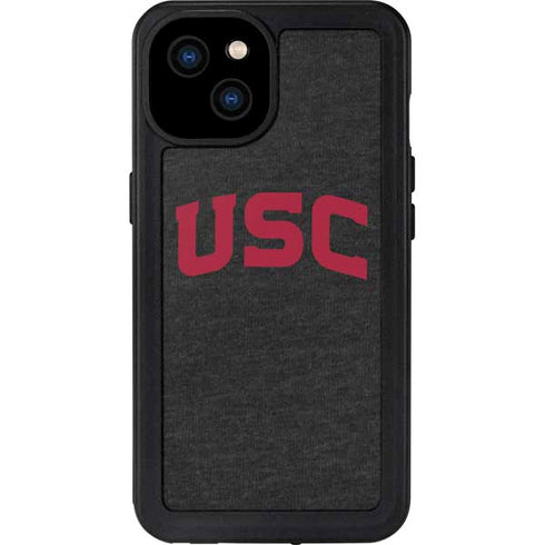 University of Southern California USC Bold Logo iPhone 15 Plus Waterproof Case
