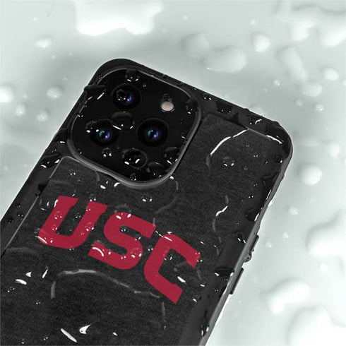 University of Southern California USC Bold Logo iPhone 15 Pro Waterproof Case