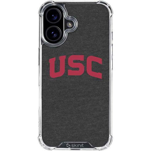 University of Southern California USC Bold Logo iPhone 16 Clear Case