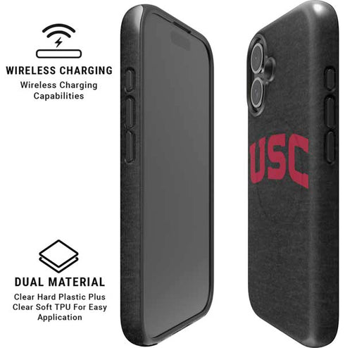 University of Southern California USC Bold Logo iPhone 16 Magsafe Impact Case