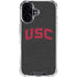 University of Southern California USC Bold Logo iPhone 16 Plus Clear Case