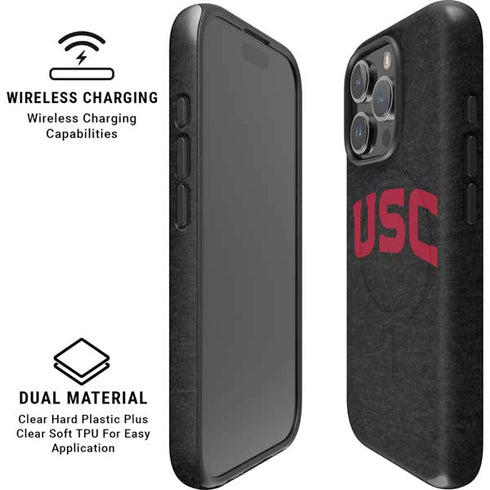 University of Southern California USC Bold Logo iPhone 16 Pro Max Magsafe Impact Case