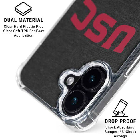 University of Southern California USC Bold Logo iPhone 17 Clear Case