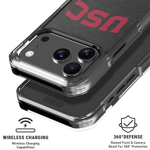 University of Southern California USC Bold Logo iPhone 18 Pro Clear Case