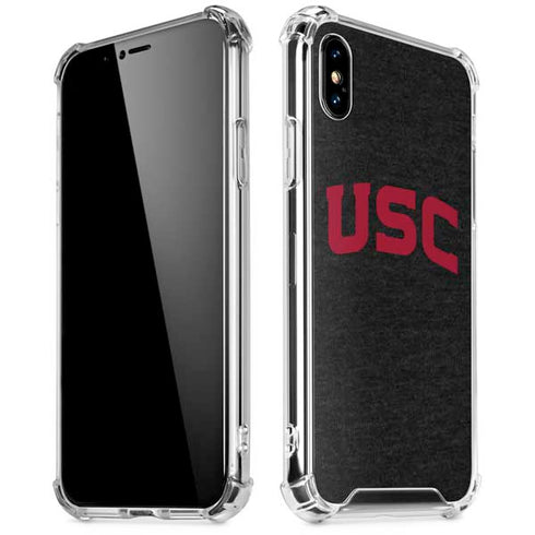 University of Southern California USC Bold Logo iPhone X/XS Clear Case