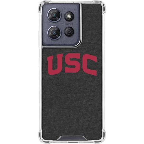 University of Southern California USC Bold Logo Moto G 5G (2025) Clear Case