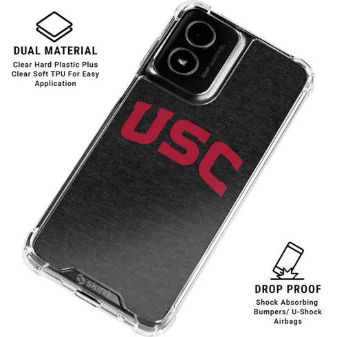 University of Southern California USC Bold Logo Moto G Power 5G (2024) Clear Case