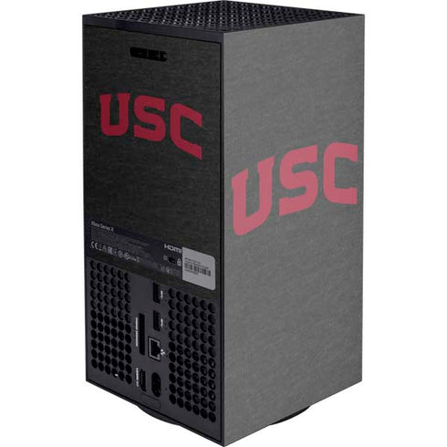 University of Southern California USC Bold Logo XBox Series X Digital Edition Console Skin
