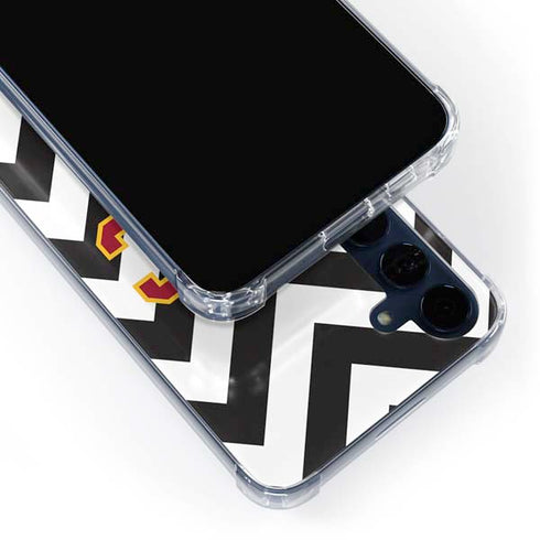 University of Southern California USC Chevron Galaxy A35 5G Clear Case