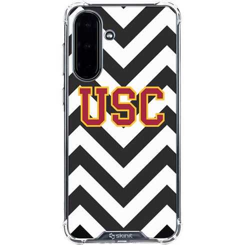 University of Southern California USC Chevron Galaxy A36 5G Clear Case