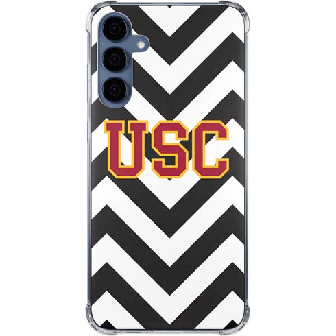 University of Southern California USC Chevron Galaxy A55 5G Clear Case