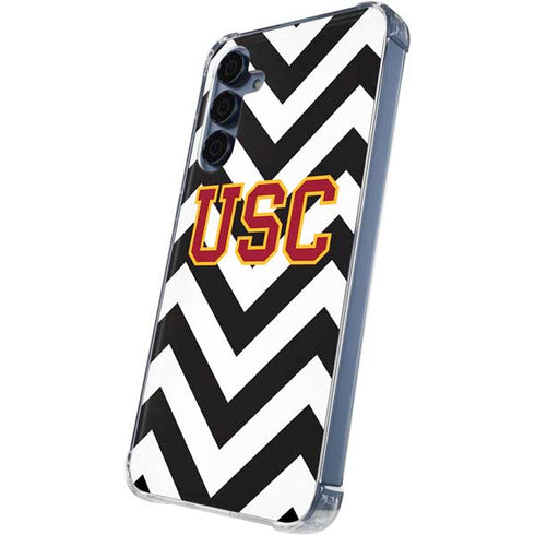 University of Southern California USC Chevron Galaxy A55 5G Clear Case
