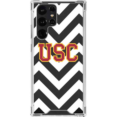 University of Southern California USC Chevron Galaxy S23 Ultra Clear Case