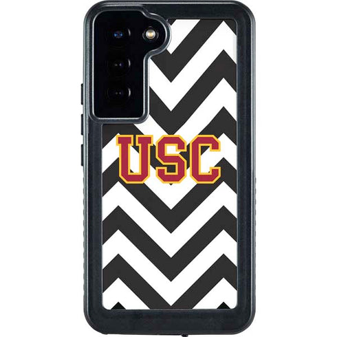 University of Southern California USC Chevron Galaxy S24 Plus Waterproof Case
