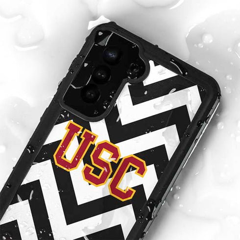 University of Southern California USC Chevron Galaxy S24 Plus Waterproof Case