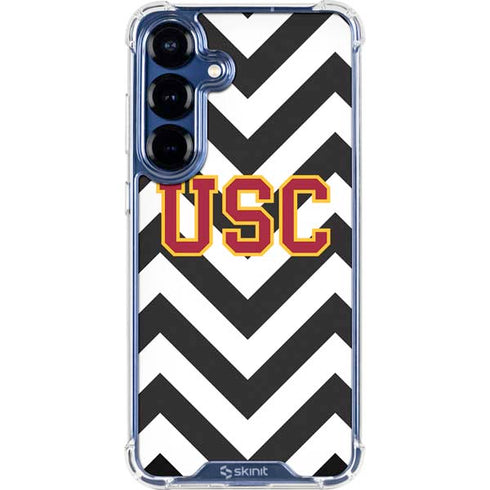 University of Southern California USC Chevron Galaxy S25 Plus Clear Case