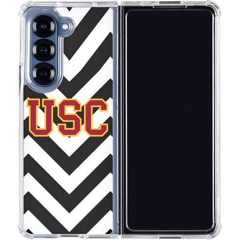 University of Southern California USC Chevron Galaxy Z Fold6 Clear Case