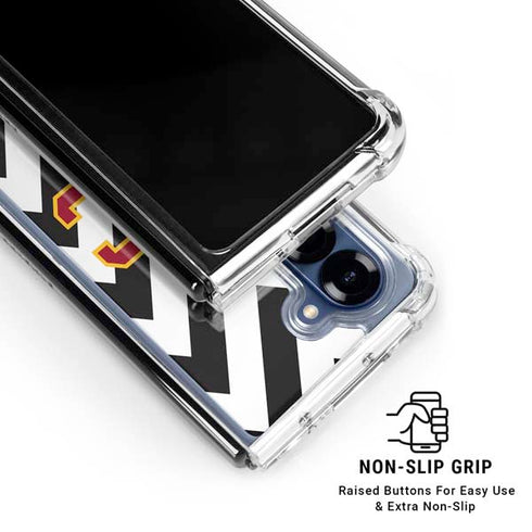 University of Southern California USC Chevron Galaxy Z Fold6 Clear Case