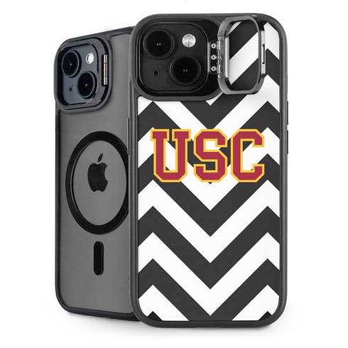 University of Southern California USC Chevron iPhone 15 Plus Kickstand Case