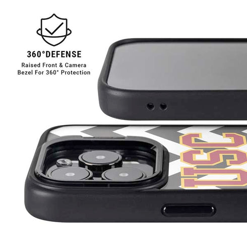 University of Southern California USC Chevron iPhone 15 Pro Kickstand Case