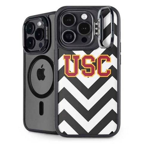 University of Southern California USC Chevron iPhone 15 Pro Max Kickstand Case