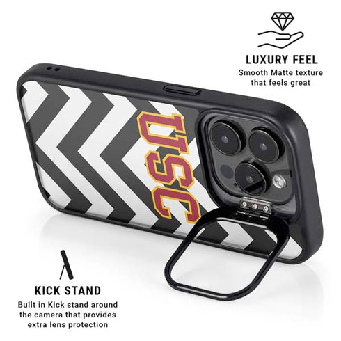 University of Southern California USC Chevron iPhone 15 Pro Max Kickstand Case