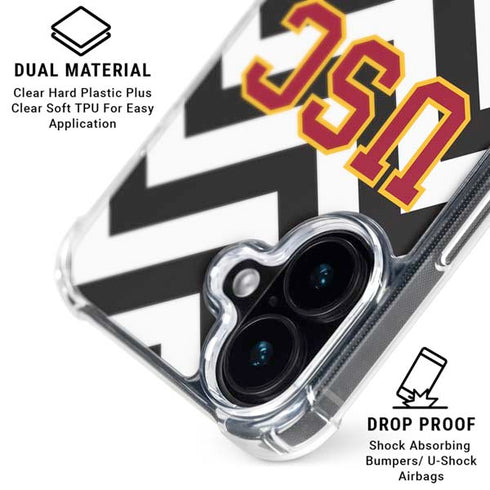 University of Southern California USC Chevron iPhone 16 Clear Case