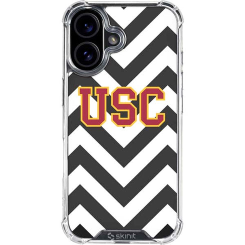 University of Southern California USC Chevron iPhone 16 Plus Clear Case