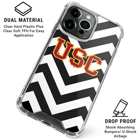 University of Southern California USC Chevron iPhone 16 Pro Max Clear Case