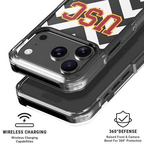 University of Southern California USC Chevron iPhone 18 Pro Clear Case