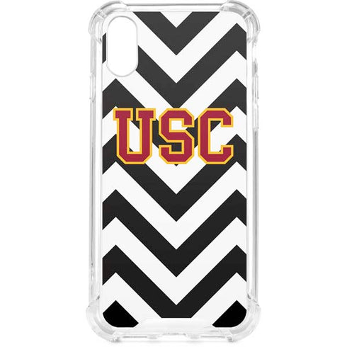 University of Southern California USC Chevron iPhone XS Clear Case