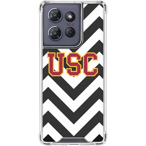 University of Southern California USC Chevron Moto G 5G (2025) Clear Case