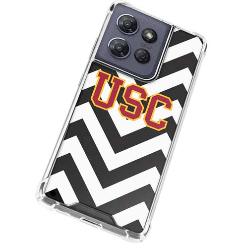 University of Southern California USC Chevron Moto G 5G (2025) Clear Case