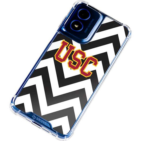 University of Southern California USC Chevron Moto G 5G (2024) Clear Case