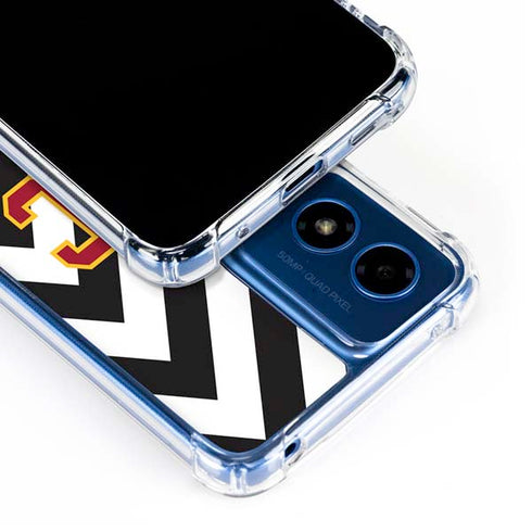University of Southern California USC Chevron Moto G 5G (2024) Clear Case