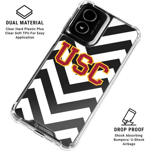 University of Southern California USC Chevron Moto G Power 5G (2024) Clear Case
