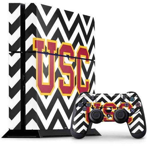 University of Southern California USC Chevron PlayStation PS4 Skins