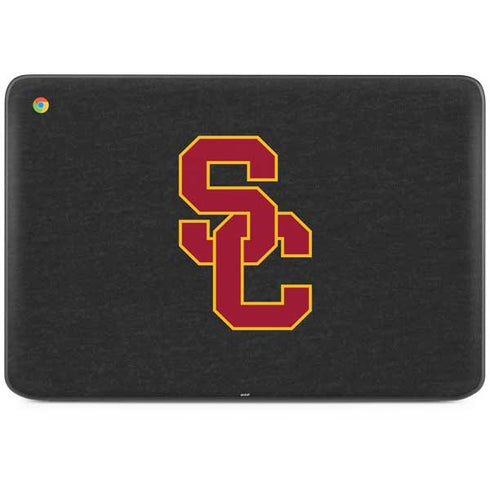 University of Southern California USC Dark Grey Logo HP Chromebook Skin