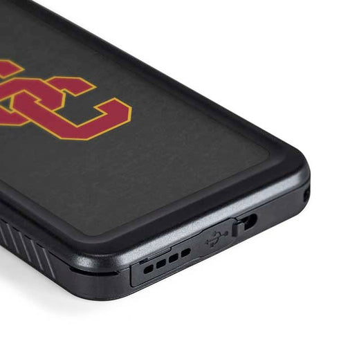 University of Southern California USC Dark Grey Logo Galaxy S24 Plus Waterproof Case