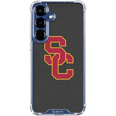 University of Southern California USC Dark Grey Logo Galaxy S25 Clear Case