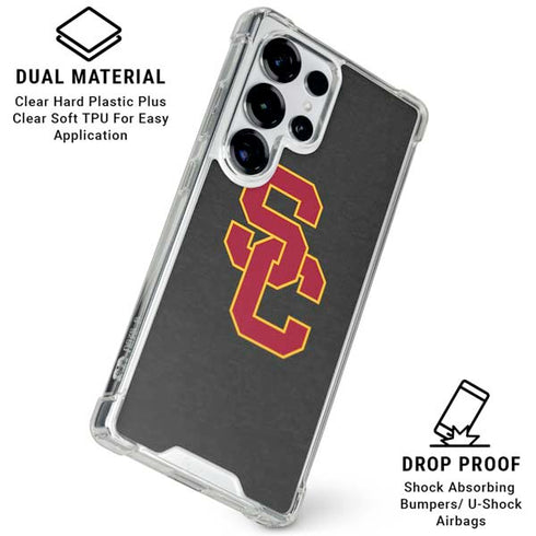 University of Southern California USC Dark Grey Logo Galaxy S25 Ultra Clear Case