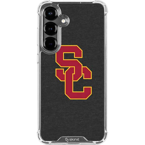 University of Southern California USC Dark Grey Logo Galaxy S26 Plus Clear Case