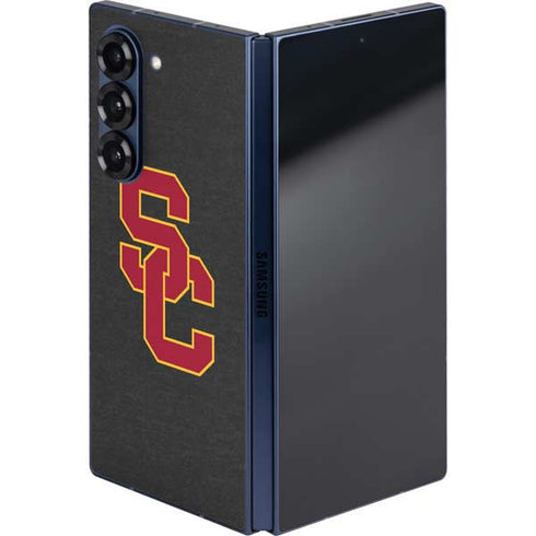 University of Southern California USC Dark Grey Logo Galaxy Z Fold6 Skin